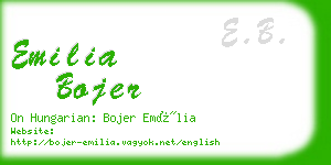 emilia bojer business card